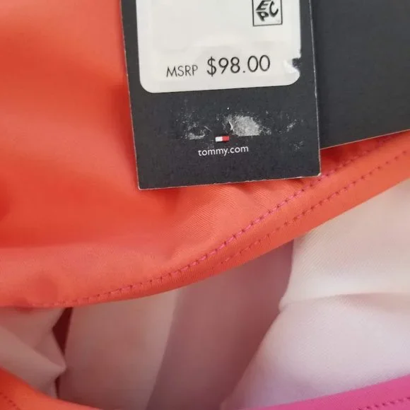 Tommy HilfigerColorblock One-Piece Swimsuit Dahlia Orange Pink